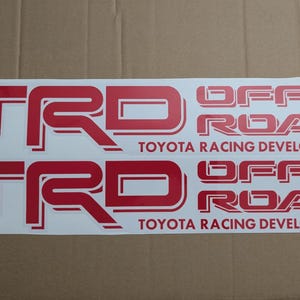 Rtrd Sticker Under Development Racing TRD OFF ROAD Toyota Racing Development Replacement Decal Sticker (high ...