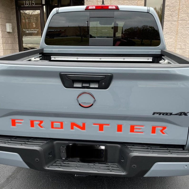 22 Frontier Lettering Nissan Frontier (2022-2026) TAILGATE Lettering (high Performance ...