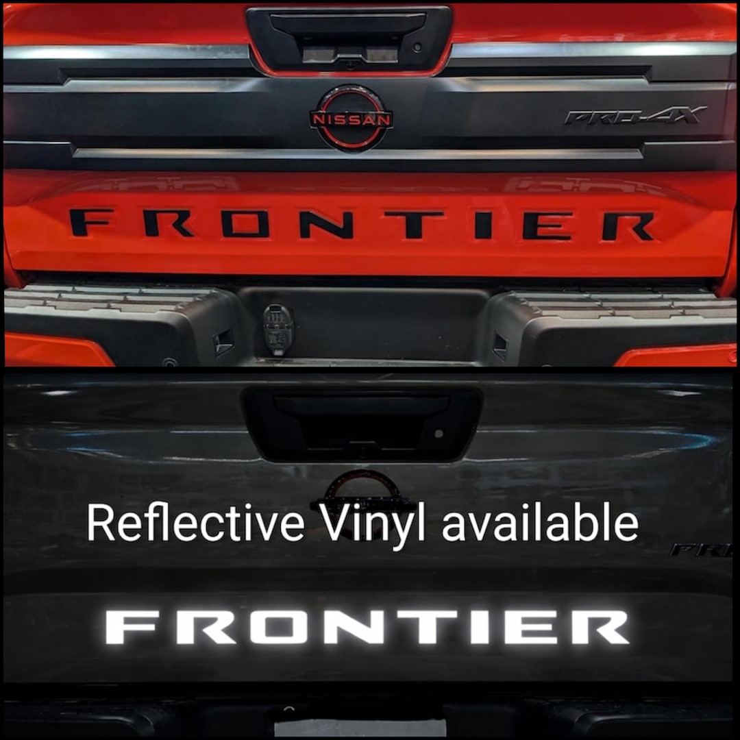 REFLECTIVE Nissan Frontier (2022-2026) TAILGATE Lettering (high ...