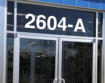 Custom House Number Decal – Address Numbers Sticker, Mailbox Numbers, Unit Office & Building Door Vinyl Decal