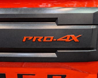 2025-2026 Nissan Frontier Tailgate PRO-4X Emblem Decal (High Performance Premium Cast Vinyl)