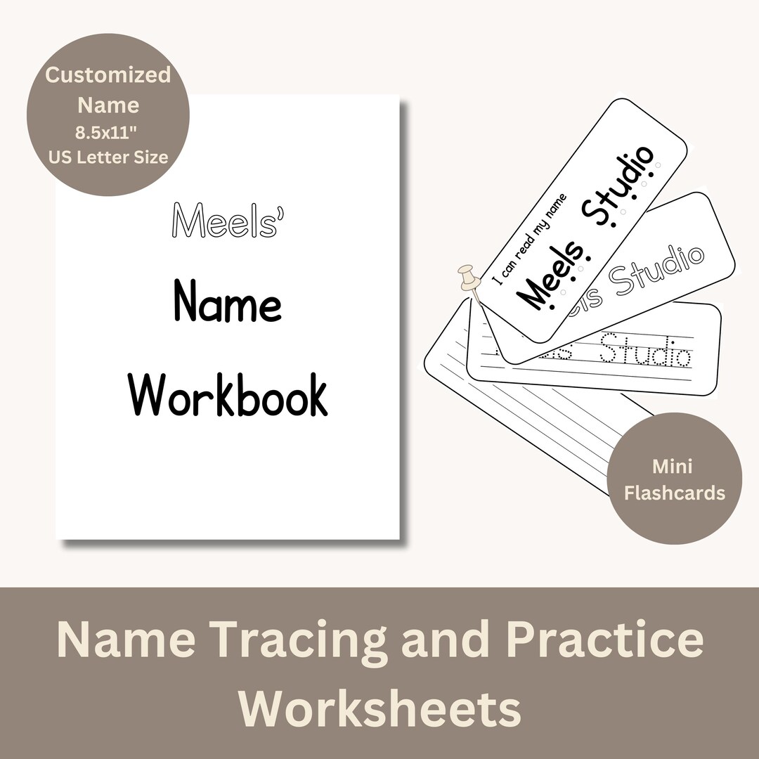 Custom Name Tracing Worksheet Name Handwriting Practice Sheet Learn ...