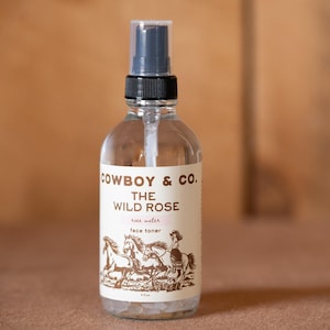 Rose Water Facial Toner | Organic Vegan Make-up Removal | Pure Rose Water Hydrosol | Rose Quartz Infused Rose Water | Rose Facial Mist