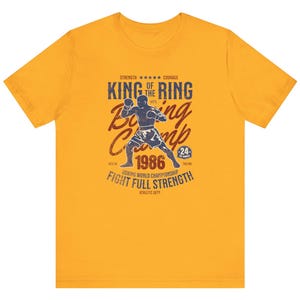 Boxing Champion Unisex Tee Shirt, Boxer Fighting Sport Gift for Him, Champ Boxing Shirt, Boxing Lover Gift, Boxing Fan Tee