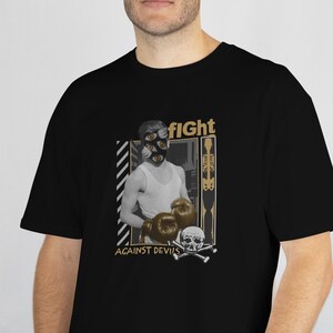 Halloween Boxing T-Shirt, Fight Scary October Gym Tee, Unisex Jersey Short Sleeve Tee, Halloween Boxing Shirt, Boxing, Alternative Boxing