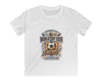 Camiseta de fútbol infantil - Inspirada en el fanático del mejor jugador de Portugal - Celebra la Copa Mundial 2026 Energy