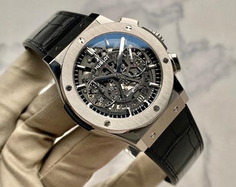 HUBLOT Classic Fusion automatic men's watch with skeleton hand 525NX0170LR Item no. 525.NX.0170.LR