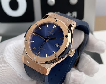 HL Classic Fusion herenhorloge met blauwe wijzerplaat 42 542.OX.7180.LR (6)