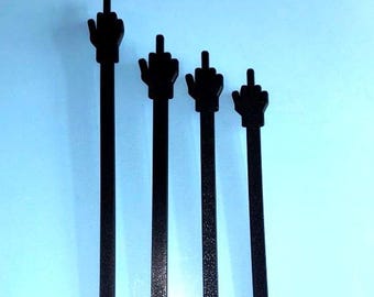 Middle Finger on a Stick