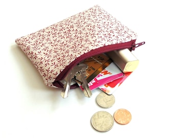 Change purse, zipper coin pouch, credit card holder
