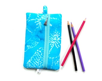 Elastic pencil case, adjustable strap, zipper journal planner pouch bag