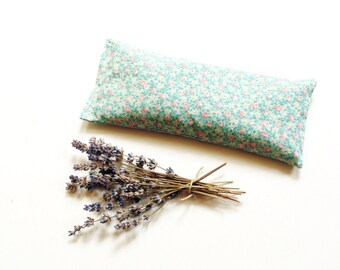 Organic lavender eye pillow, relaxing gift for women, hot cold compress