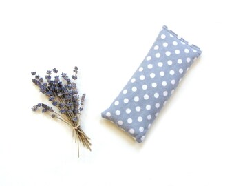 Lavender eye pillow, soft flannel, hot cold compress, microwavable heating pad