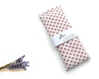 Lavender eye pillow, soft flannel, flaxseed and rice weighted pillow
