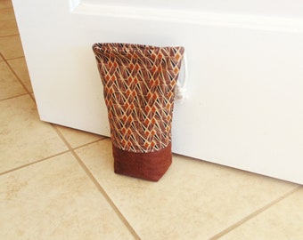 Doorstop, unfilled door weight, fabric door stopper