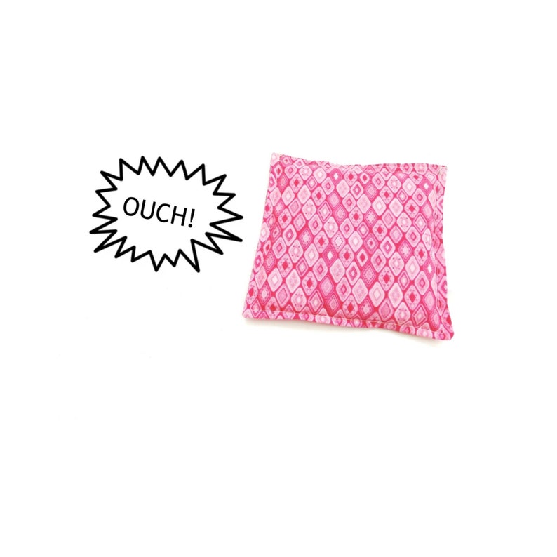 Boo boo rice bag, freezer or microwave pack for kids or adults, ouch pouch image 1