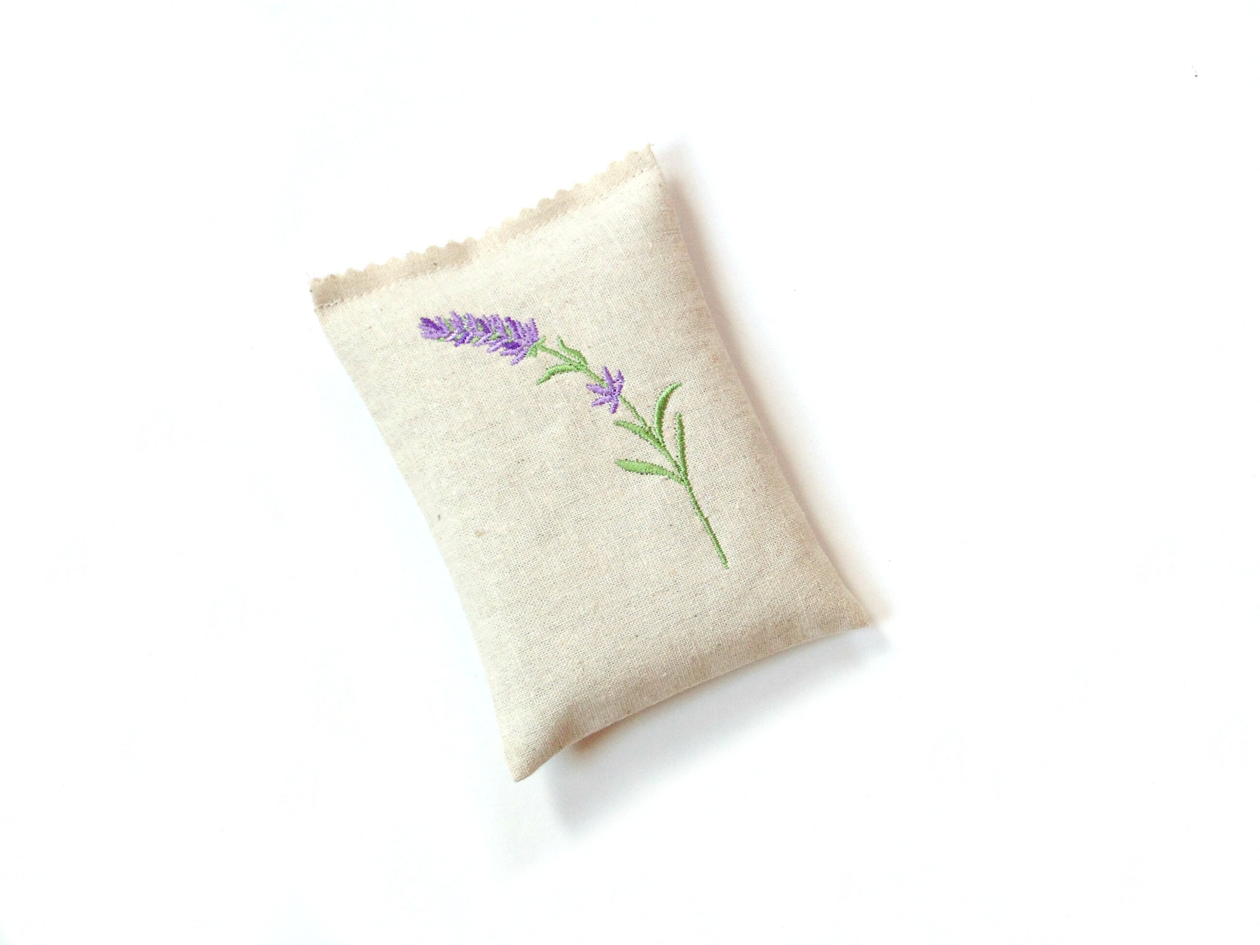 Lavender sachet embroidered linen drawer or luggage freshener Etsy