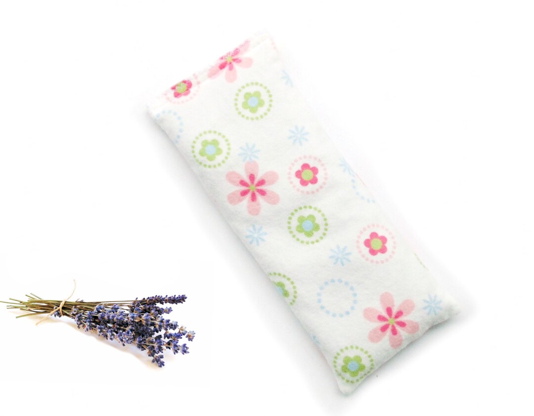 Lavender Flaxseed Eye Pillow, Microwave Rice Pack Made in Soft Flannel Etsy