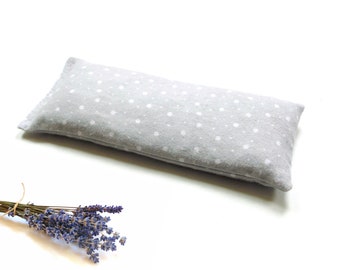 Lavender flaxseed eye pillow for relaxing, yoga meditation, gift for her