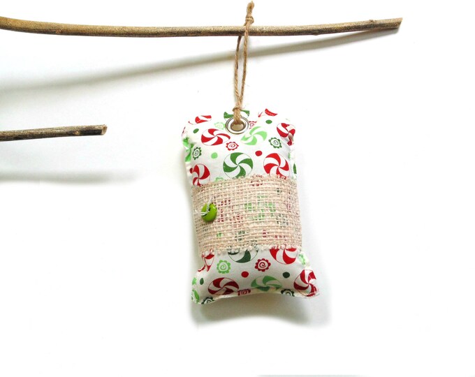 Balsam Pine Scented Sachet Country Christmas Sachet Door Knob Etsy