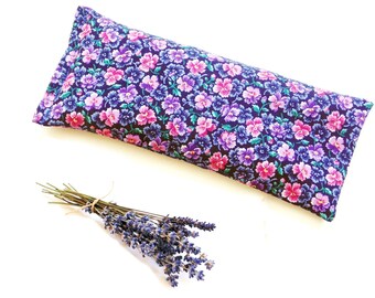 Lavender eye pillow, microwave heating pad, relax yoga gift for her