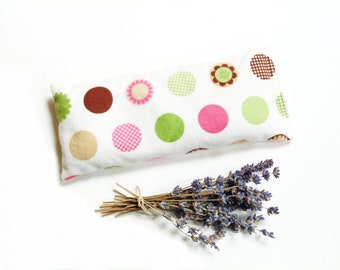 Lavender eye pillow, weighted hot cold pack, microwave heating pad