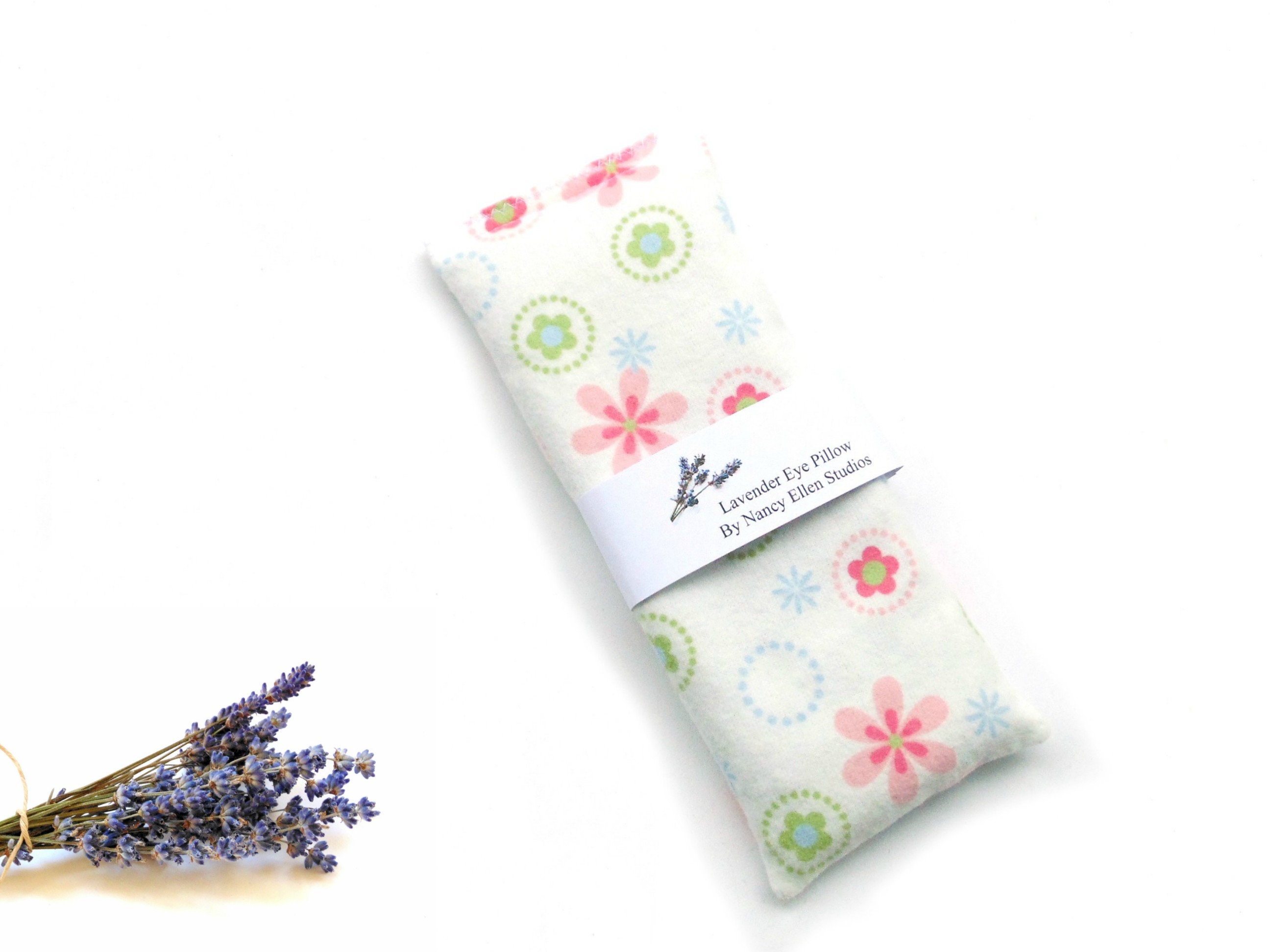 Lavender flaxseed eye pillow microwave rice pack made in Etsy