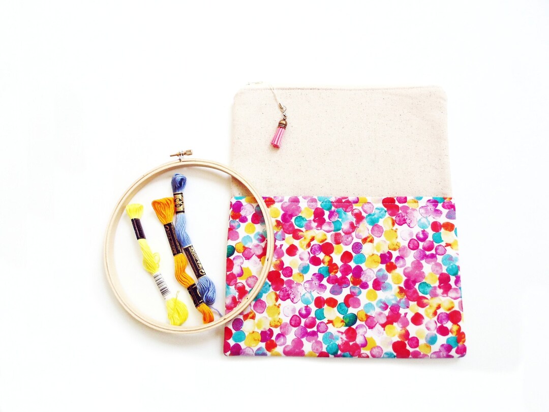 Large Project Bag Zipper Pouch for Books Travel Craft Etsy