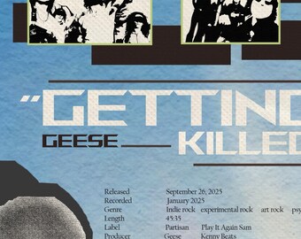 Geese Getting Killed Album Digital Download Music Poster Design
