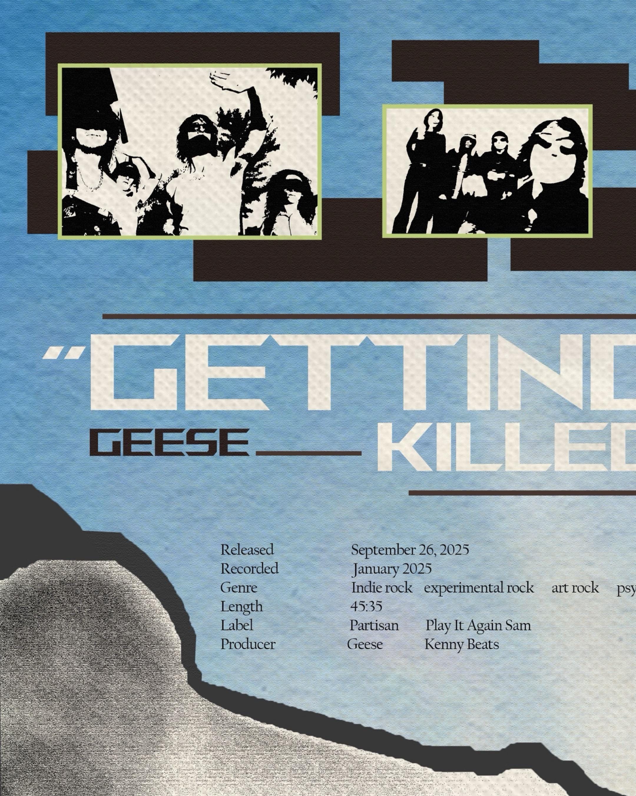 Geese Getting Killed Album Digital Download Music Poster Design