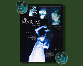 The Marias V2 Digital Download Musik Poster Design / Raumdekor / Wandkunst