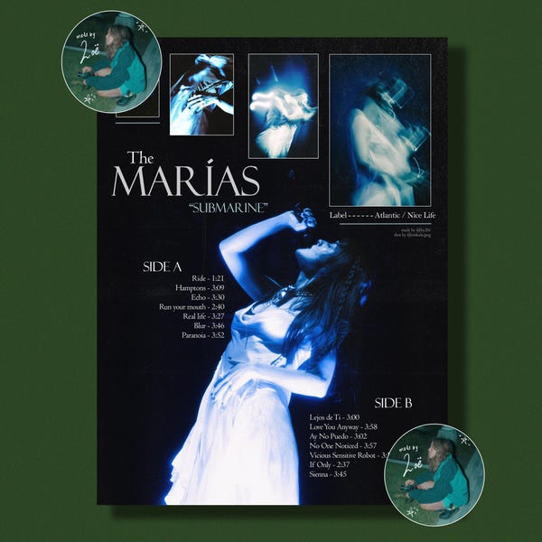 The Marias V2 Digital Download Musik Poster Design / Raumdekor / Wandkunst