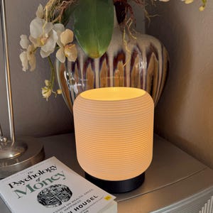 Cosmos Smart Lamp by Luxura Bedside Table Lamp 3D printed Lamp Wavy Modern LED Lamp