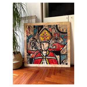 HOMMAGE - détails des passions et des contradictions (85 x 85 cm)