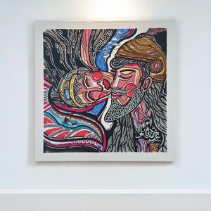 Partie EPICENTRE. 3 - Réel ou juste une illusion ? (60 x 60 cm)