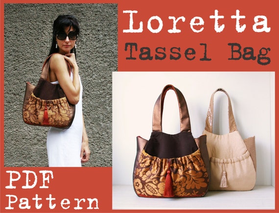PDF Sewing Pattern to Make Amelia Hobo Bag INSTANT DOWNLOAD 