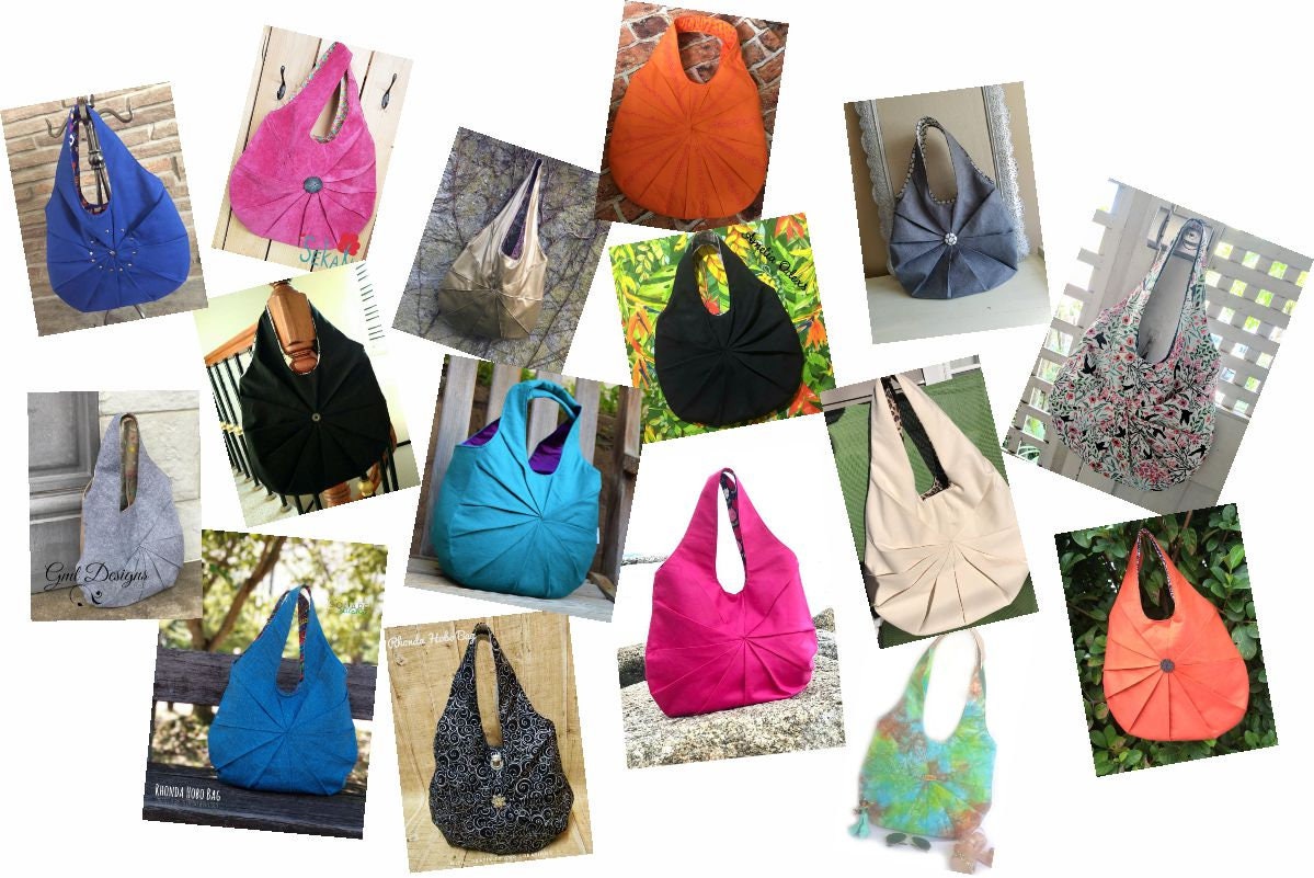 PDF Sewing Pattern to Make Hobo Bag Sling Tote Rhonda INSTANT 
