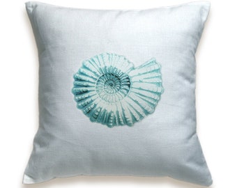 Seashell Cotton Pillow Cover 16 inch PRINT DESIGN 06