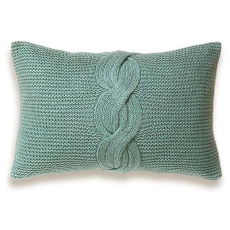 Cable Knit Pillow Covers 12 X 18 Inch Mix and Match Flax Beige Etsy