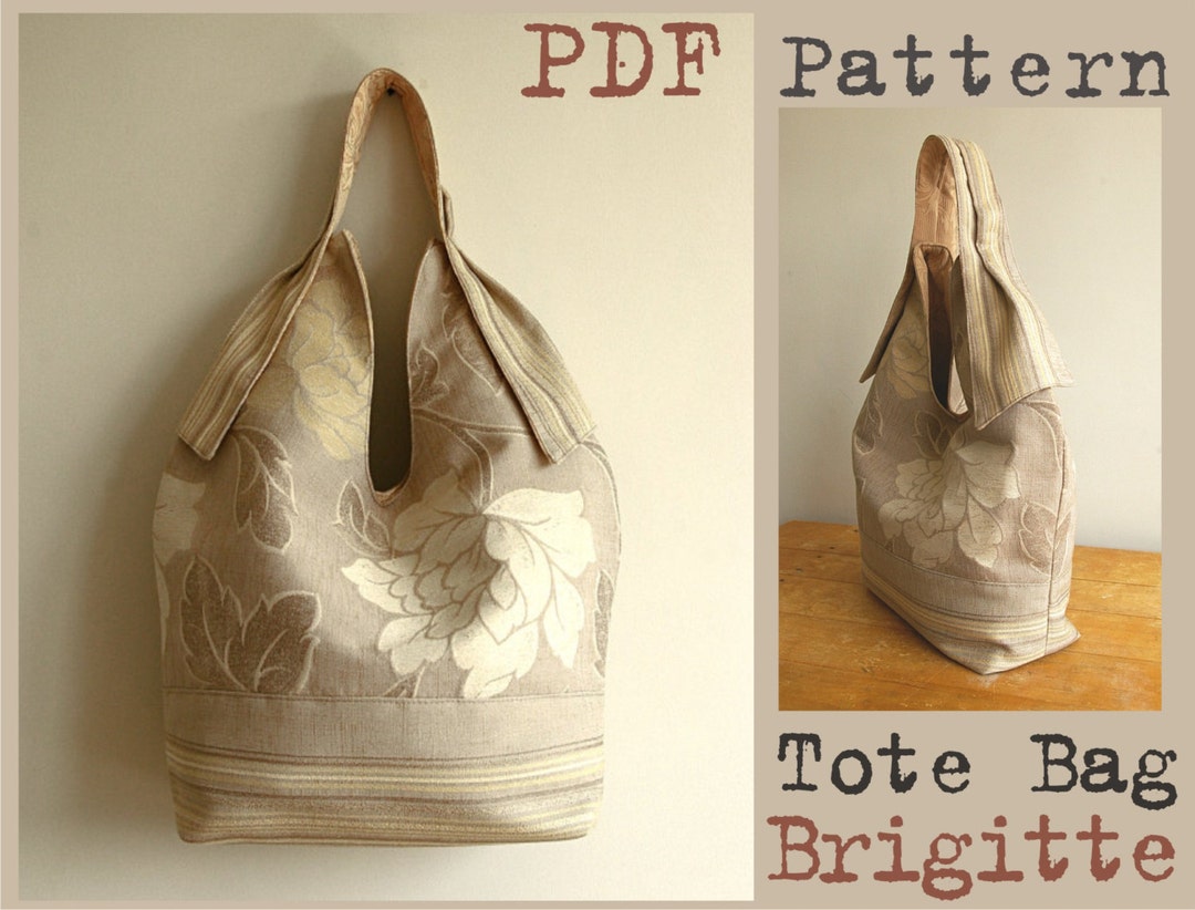 PDF Sewing Pattern to Make Hobo Bag Sling Tote Leona INSTANT 
