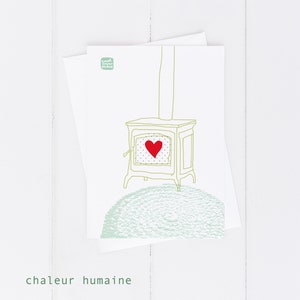 Chaleur humaine / carte de souhait par Carococo