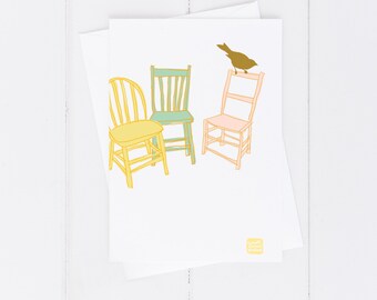 Carococo /greetings blank card 5x7 La belle visite / by Carol-Anne Pedneault