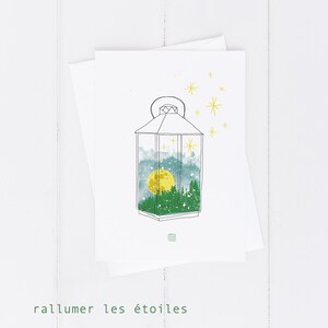 Rallumer les étoiles / par Carol-Anne Pedneault/ carte de souhaits 5x7