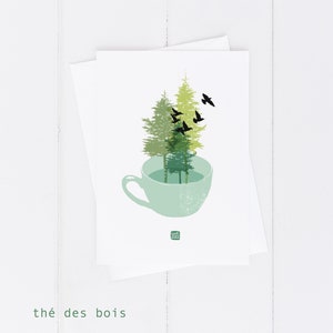Thé des bois / carte de souhaits