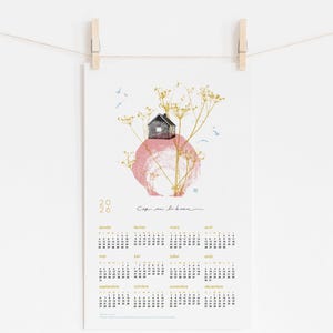 Calendrier mural 2026 / Cap sur le beau