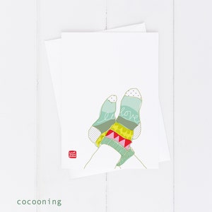 Carococo /greetings blank card 5x7 / Cocooning / by Carol-Anne Pedneault