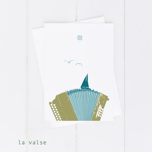 La valse du fleuve ! / par Carol-Anne Pedneault/ carte de souhaits
