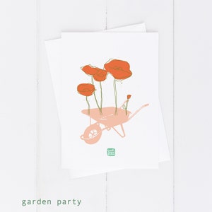 carococo /greetings blank card 5x7 / Garden party / by Carol-Anne Pedneault