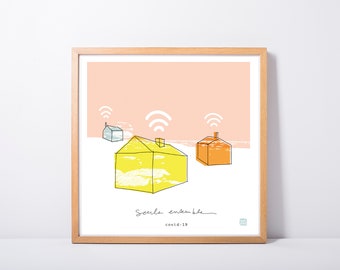 Sólo set / Carococo Artprint de Carol-Anne Pedneault / ilustración