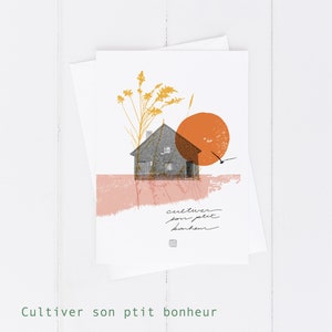 Cultiver son ptit bonheur / carte de souhaits